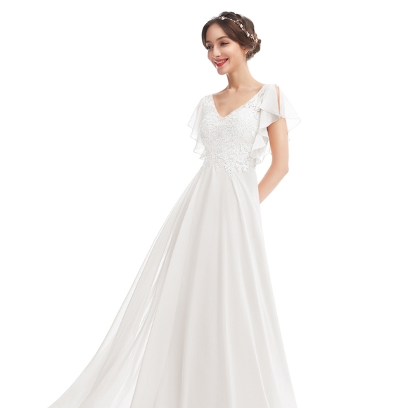 Jjs House Bridesmaid Gown Ivory Size 16W - Picture 1 of 6